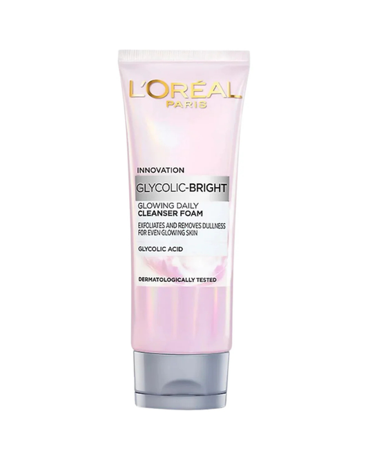 Loreal Paris Glycolic Bright Glowing Daily Cleanser Foam 100Ml