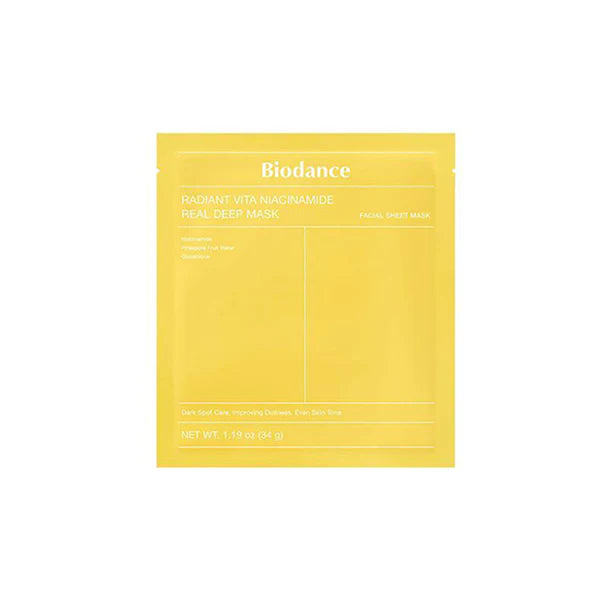 Biodance Radiant Vita Niacinamide Real Deep Mask - 34g