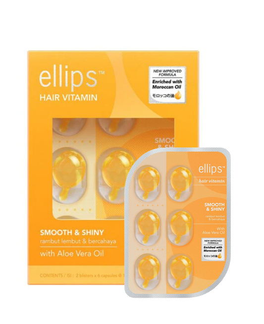 ELLIPS Vitamin Treatment Serum For Smooth & Shiny Hairs - 12 Capsules