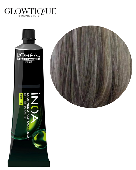 Loreal Professionnel INOA 8.1 Natural Light Ash Blonde Hair Color Cream 60g