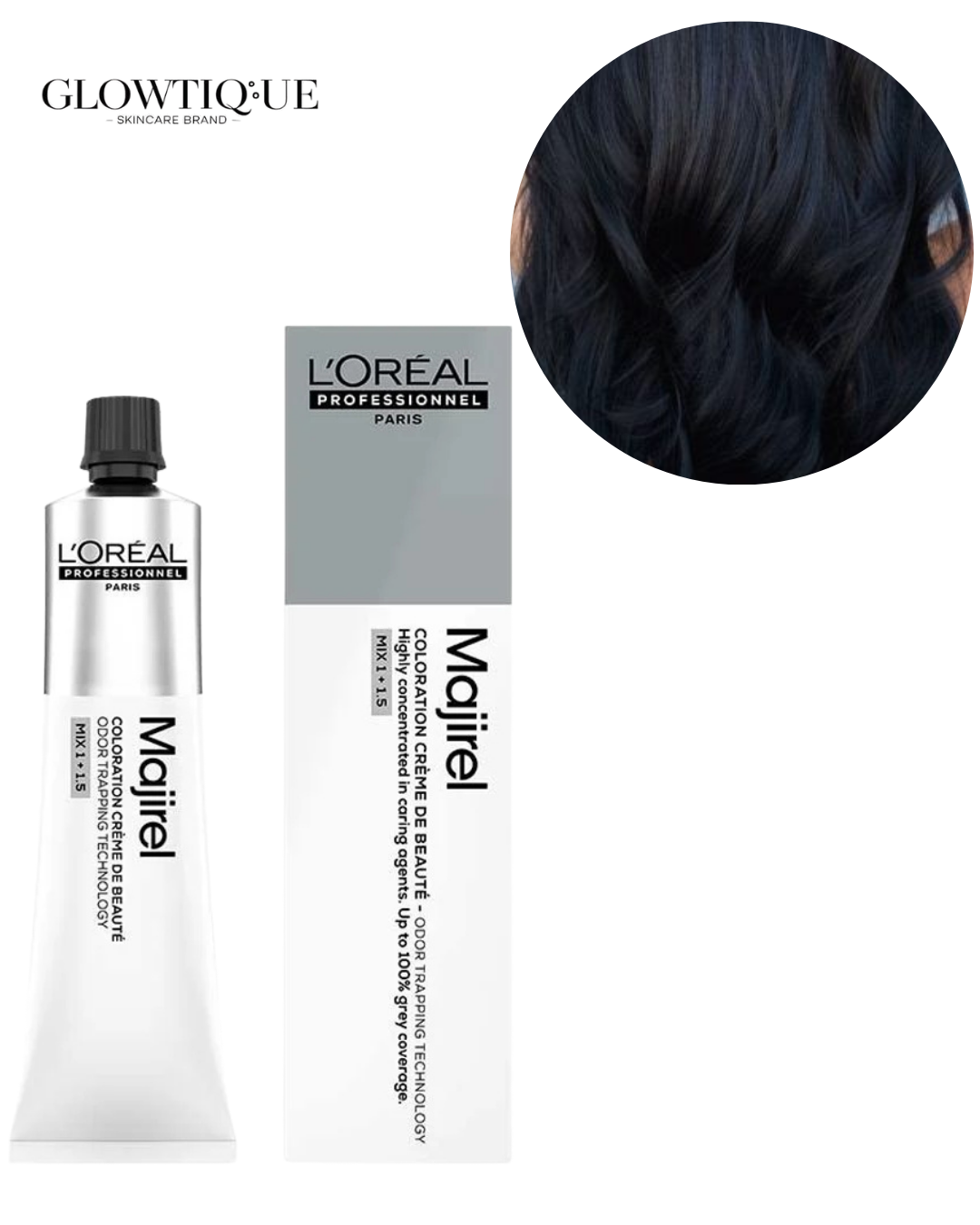 Loreal Majirel 1 Black Hair Color 60 Ml